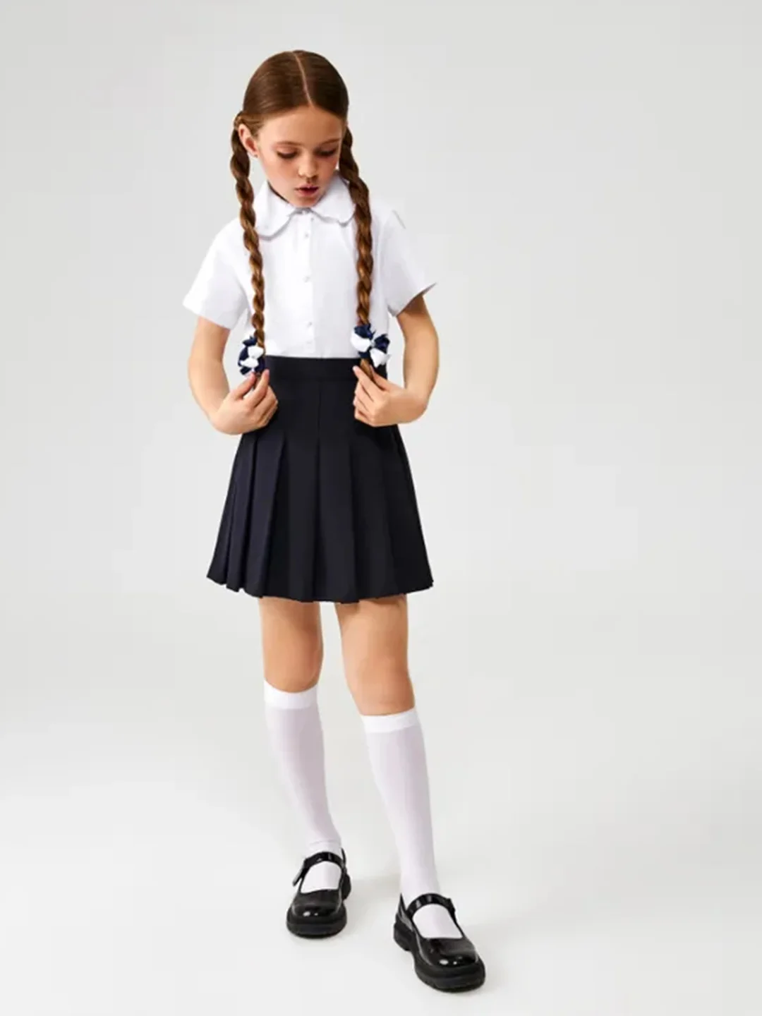 Блузка детская ACOOLA для девочек Sabrina белый