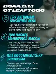 Аминокислоты LeafToGo ВСАА 2:1:1, 300 капсул