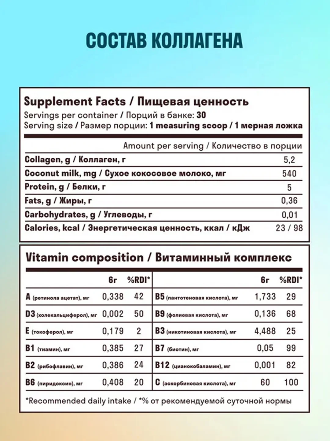 Коллаген пептидный LeafToGo,порошок, со вкусом кокоса, 180 г
