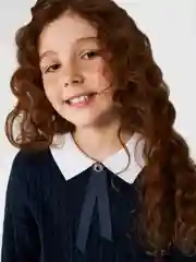 Джемпер детский ACOOLA Sandra, для девочек, темно-синий