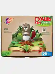 Багровый гуашь Луч "Zoo", 6, 9, 12, 18, 20цв. Баночки 15мл , картонная упаковка