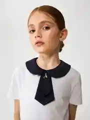 Блузка детская для девочек ACOOLA Karlotta, белый, хлопок