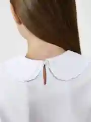 Блузка детская для девочек ACOOLA Roberta, белый, хлопок