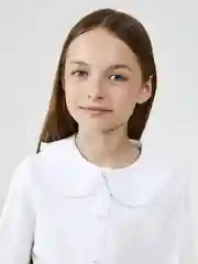 Блузка детская для девочек ACOOLA Roberta, белый, хлопок