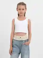 Белый топ, майка