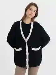 Черный женский кардиган