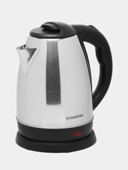 Чайник Starwind SKS1053 серебристый/черный, 1.8 л, 1500 Вт