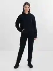 Черный костюм, комплект тройка: жилетка, толстовка и джоггеры