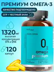 БАД к пище LeafToGo Омега 3 Premium, 120 капсул