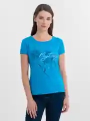 Синий футболка женская арт. 7023