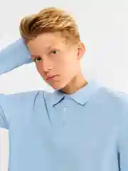 Футболка-поло ACOOLA для подростков Rojer teen светло-голубой
