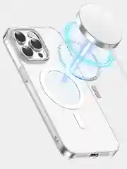 Чехол для iPhone Keephone on-Yellowing с Mag Safe, Прозрачный чехол айфон