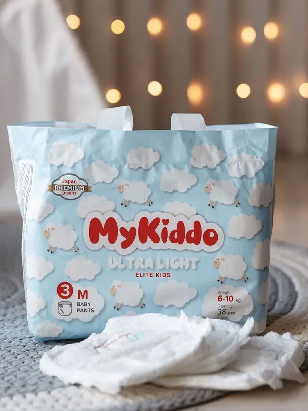 Подгузники-трусики MyKiddo Elite Kids XL, для детей, ультратонкие, 12-20 кг, 34 штуки