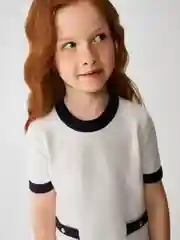 Джемпер детский ACOOLA Blanca, для девочек, молочный