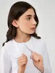 Блузка детская ACOOLA Bradley, для девочек, белоснежный