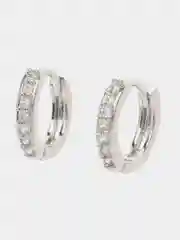 Серебряный серьги женские кольца, серьги конго