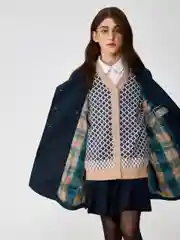 Плащ детский ACOOLA Maroon, для девочек, темно-синий