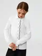 Блузка детская ACOOLA Romola, для девочек, молочный