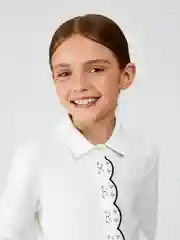 Блузка детская ACOOLA Romola, для девочек, молочный