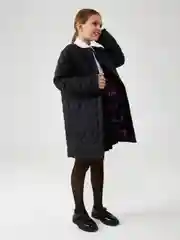 Пальто детское ACOOLA Vodin1, для девочек, темно-черный