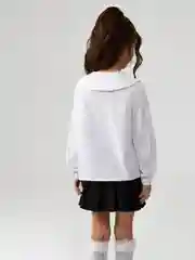 Блузка детская для девочек Acoola Prodlenka, белый, хлопок