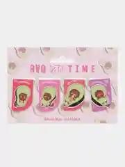 Магнитные закладки AVOcato TIME на открытке, 4 шт