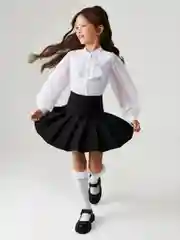 Блузка детская для девочек ACOOLA Katy, белый, хлопок