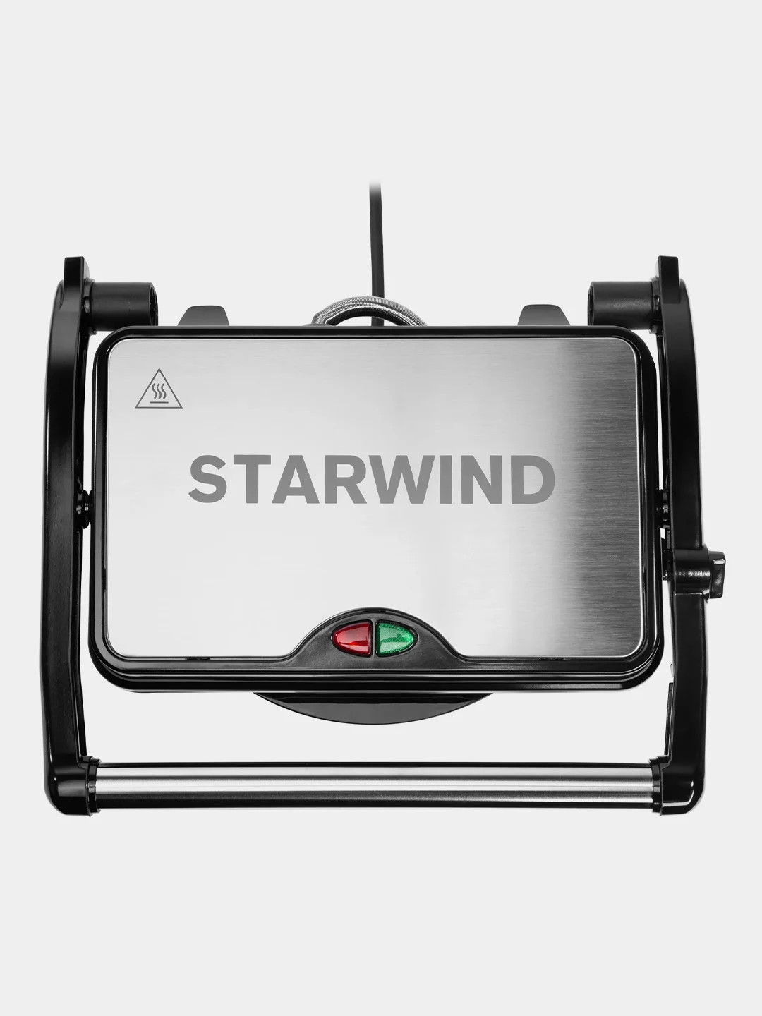 Электрогриль Starwind SSG2040, 1500Вт, серебристый/черный