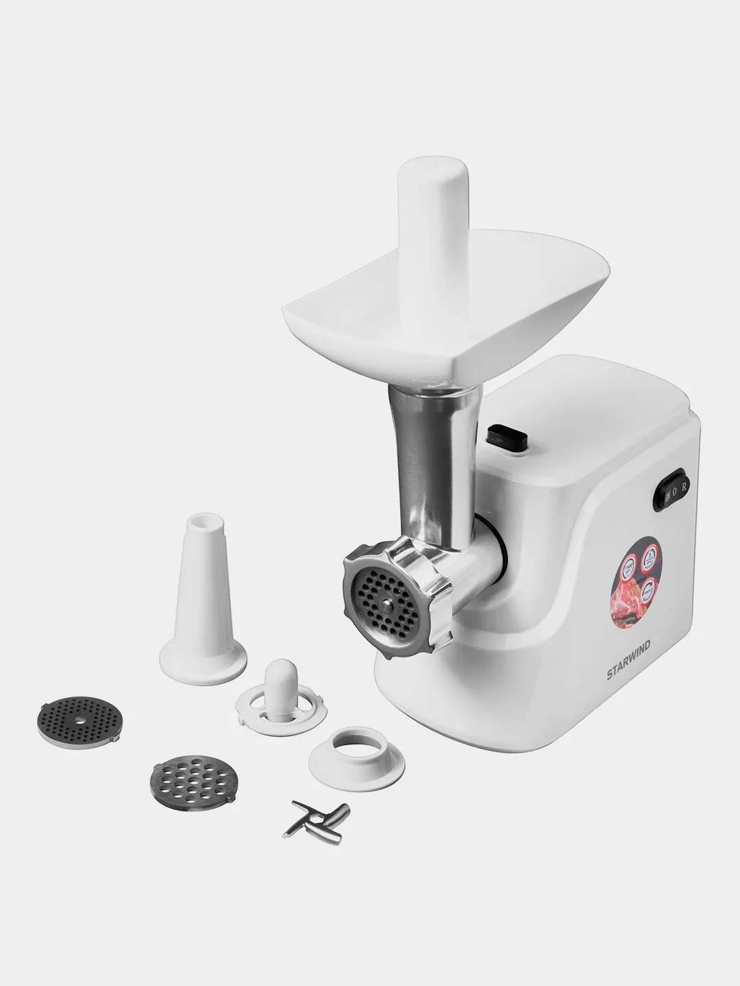 Мясорубка Starwind SMG3120, 1500Вт, белый