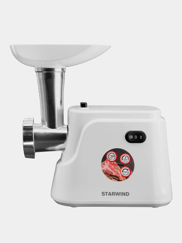 Мясорубка Starwind SMG3120, 1500Вт, белый