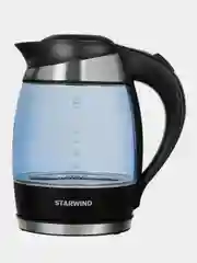 Чайник Starwind SKG2218, 1.8л, 2200Вт, голубой/черный