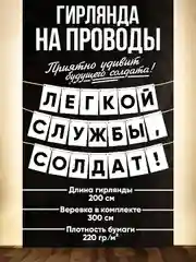 Проводы в армию,гирлянда на проводы в армию,призыв в армию,девушка солдата,Армия России