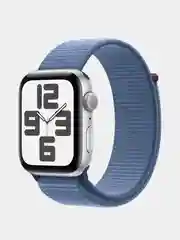 Умные часы Apple Watch SE 2 (2023), 44 мм, Silver Winter Blue Sport Loop, ремешок на липучке