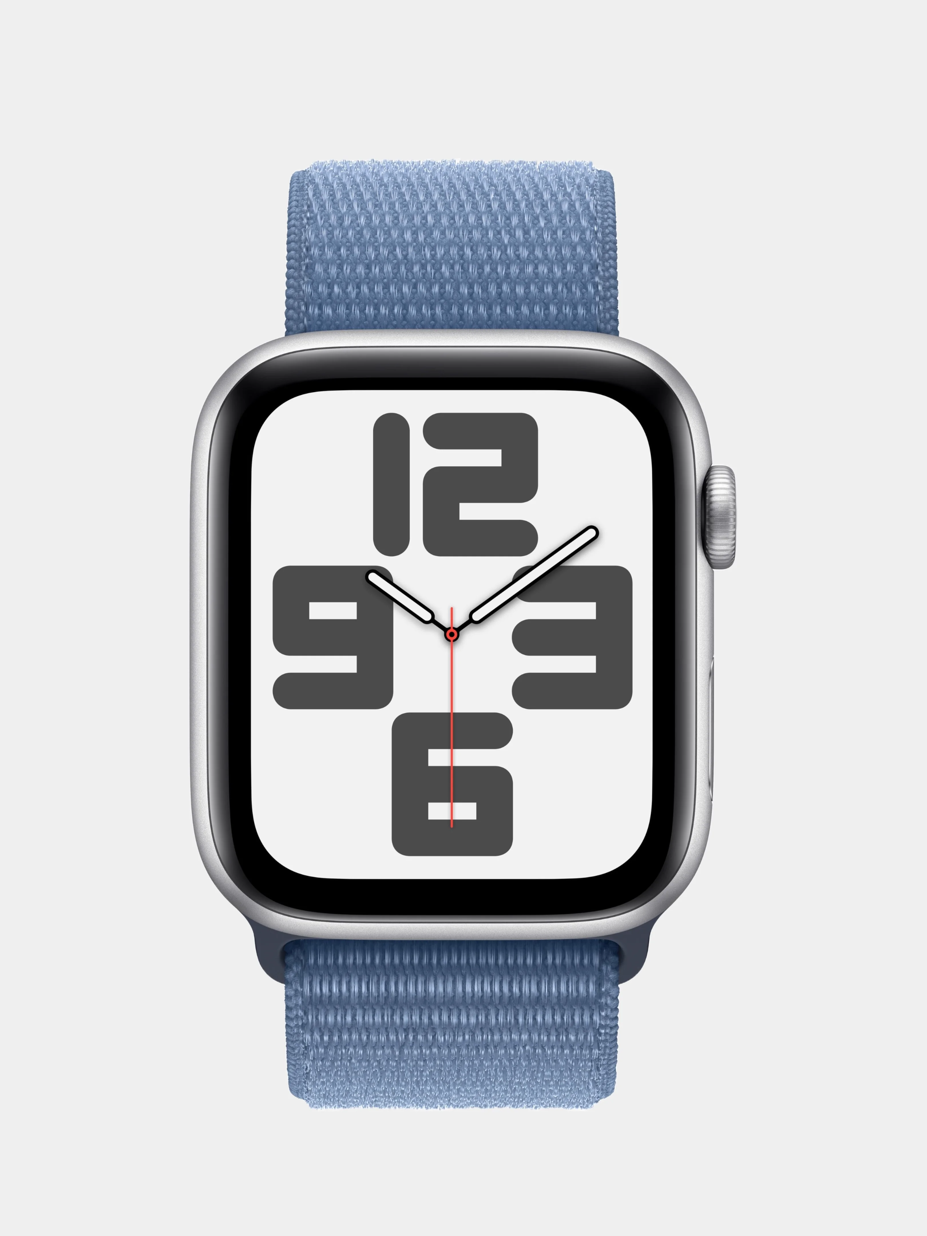 Умные часы Apple Watch SE 2 (2023), 44 мм, Silver Winter Blue Sport Loop, ремешок на липучке