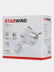 Миксер ручной Starwind SHM-311, 350Вт, белый