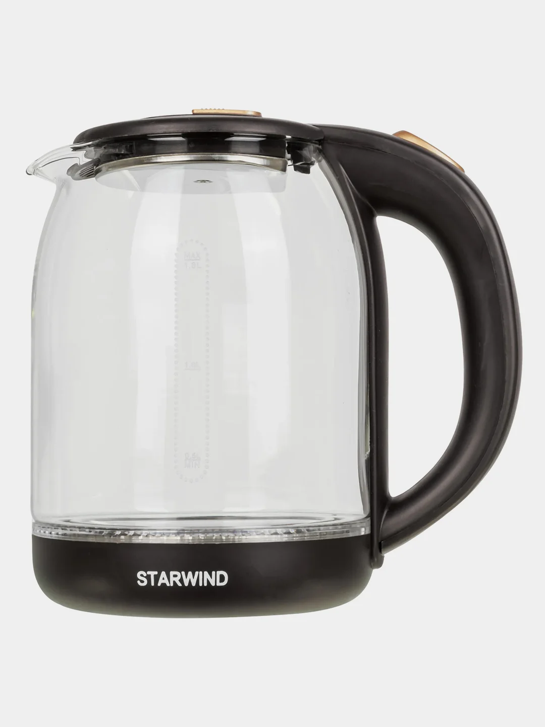 Чайник Starwind SKG1052, 1.8 л, 1500 Вт, корпус из стекла