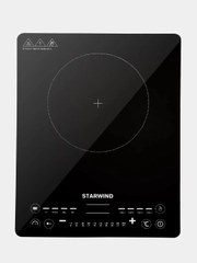 Плита индукционная Starwind STI-1001, черный, стеклокерамика, настольная