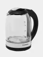 Чайник Starwind SKG2051, 1.8л, 1800Вт, черный/серебристый