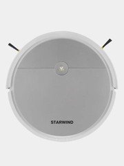 Пылесос-робот Starwind SRV4570, 15Вт, серебристый/белый