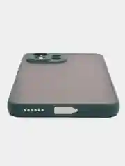 Тёмно-зелёный чехол Xiaomi Mi11 lite противоударный  матовый