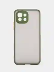 Зеленый чехол Xiaomi Mi11 lite противоударный  матовый
