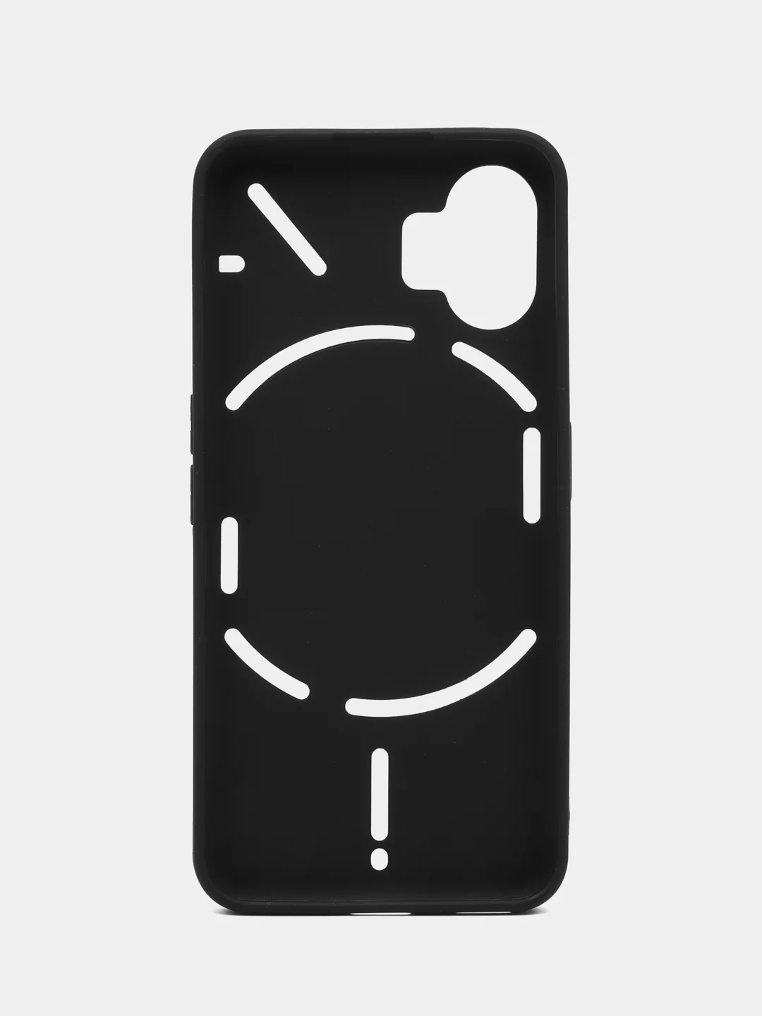Черный чехол Nothing Phone 2 черный, силиконовый, матовый