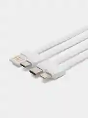 Белый power bank, внешний аккумулятор с быстрой зарядкой