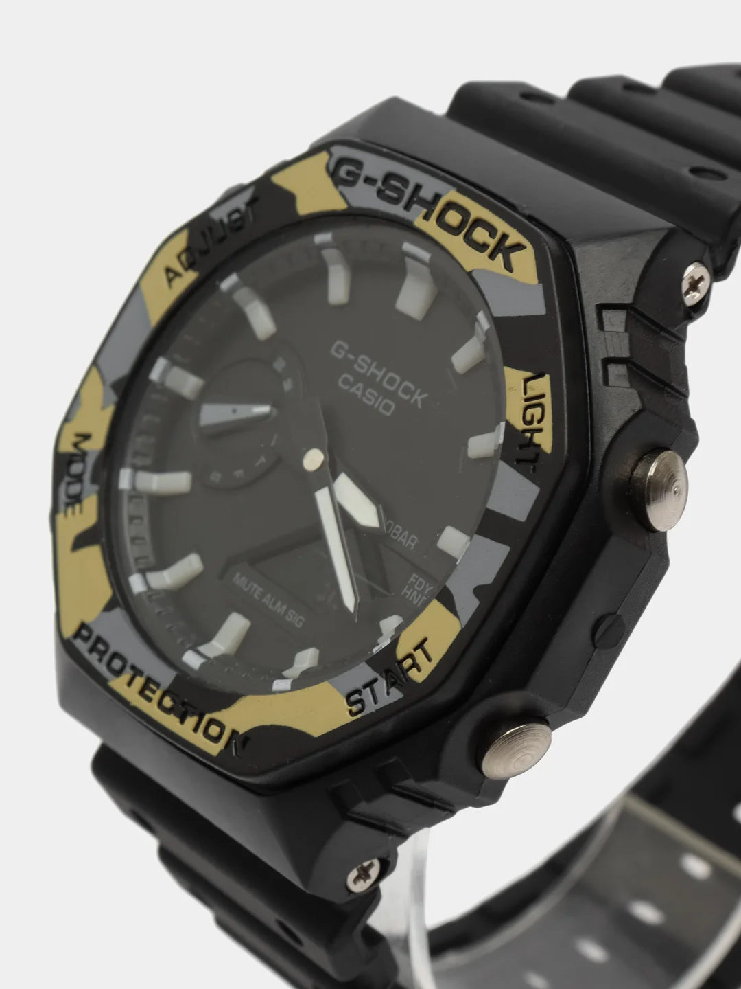 Лимонный наручные военные часы G-Shock, электронные, мужские