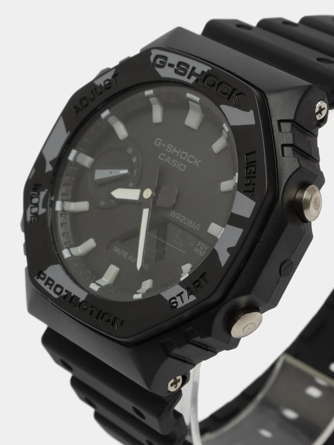 Серый металлик наручные военные часы G-Shock, электронные, мужские