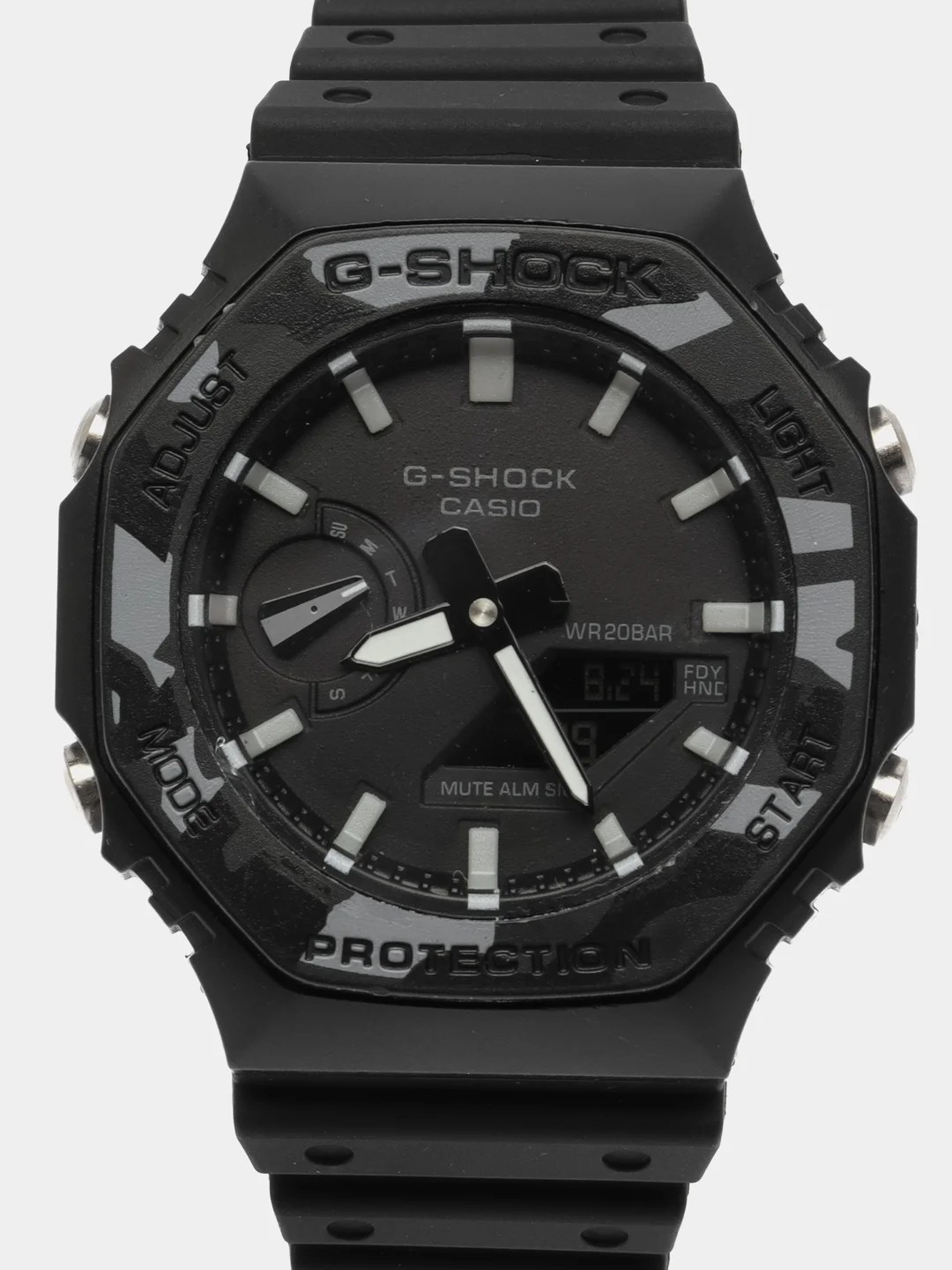 Серый металлик наручные военные часы G-Shock, электронные, мужские