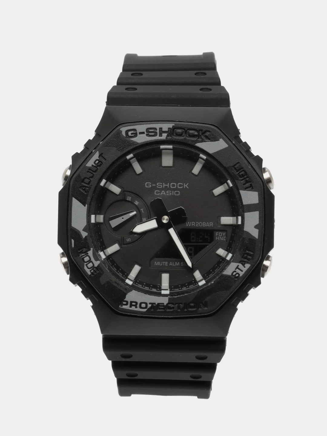 Серый металлик наручные военные часы G-Shock, электронные, мужские
