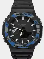Синий меланж наручные военные часы G-Shock, электронные, мужские
