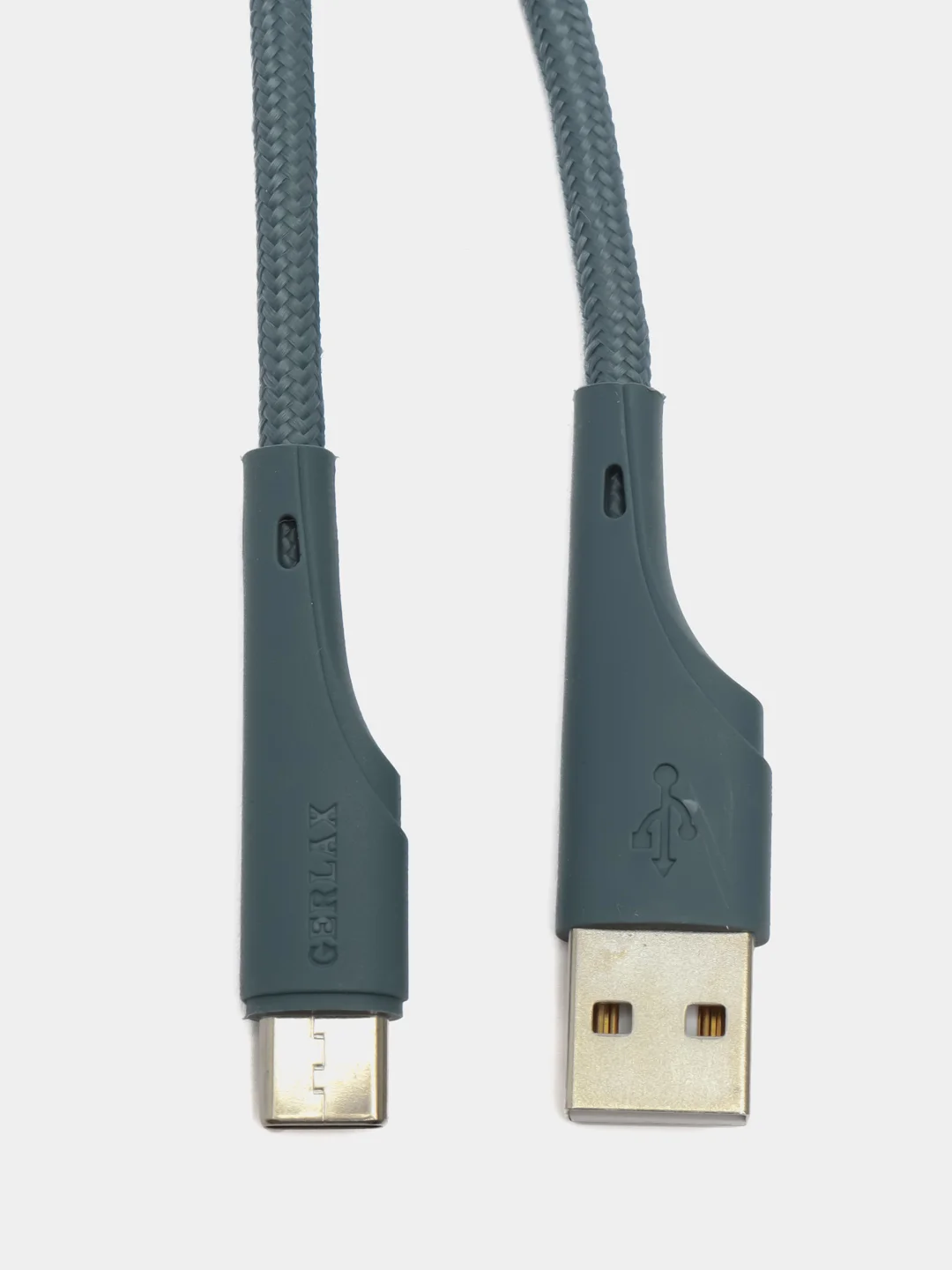 Серый кабель зарядный для быстрой зарядки, плетеный 6А, TypеС/MicroUSB/Lightning, для Андроид
