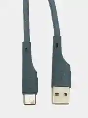 Серый кабель зарядный для быстрой зарядки, плетеный 6А, TypеС/MicroUSB/Lightning, для Андроид